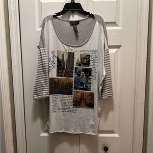 Women’s size XL 3/4 sleeved top